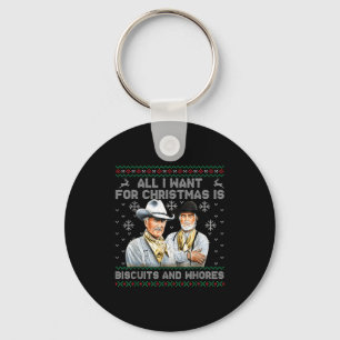 Western Biscuits And S Christmas Quote  Keychain