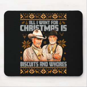 Western Biscuits And S Christmas Ugly Mouse Pad