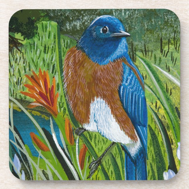 Western Bluebird Coaster (Front)