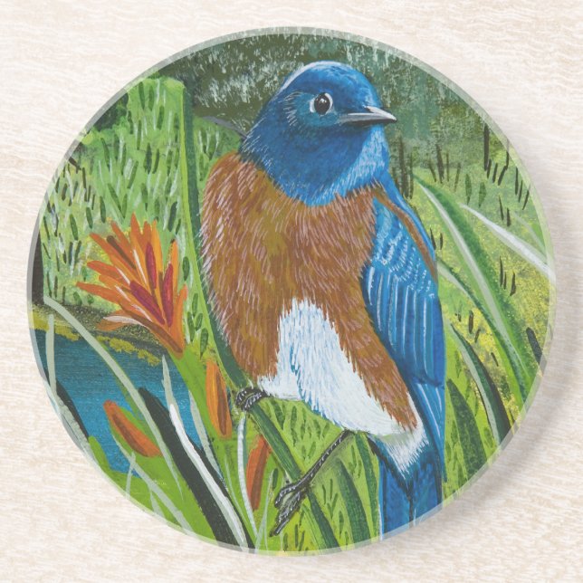 Western Bluebird Coaster (Front)
