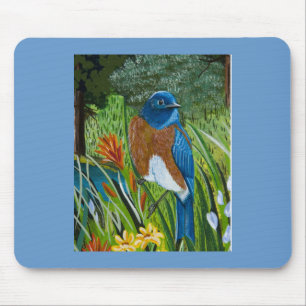 Western Bluebird Mouse Pad