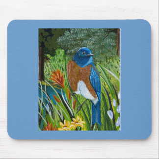 Western Bluebird Mouse Pad