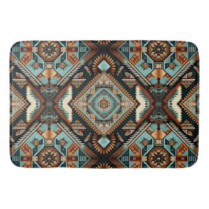 Western Boho Pattern Bath Mat