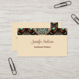 Western Boho Pattern Business Card