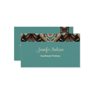 Western Boho Pattern Business Card