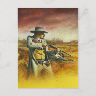 Western Book Cover illustration Postcard