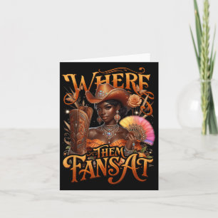Western Boot Halloween Southern Cowgirl Where Them Card