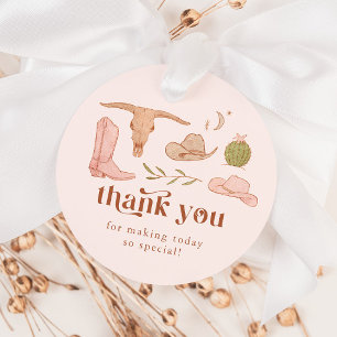 Western Bridal Shower Favour Tags
