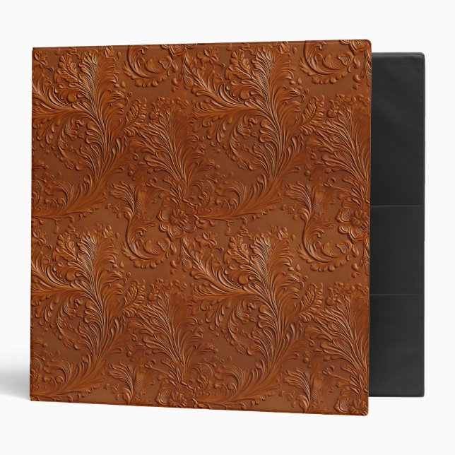 Western Brown Bohemian Art Binder (Front/Inside)