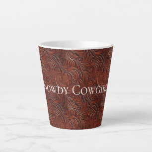 Western Brown Bohemian Art Latte Mug