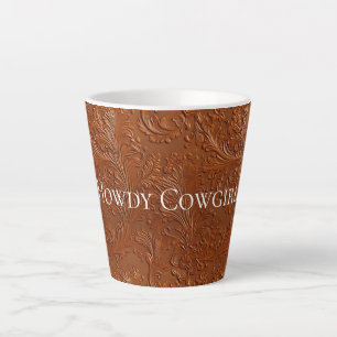 Western Brown Bohemian Art Latte Mug