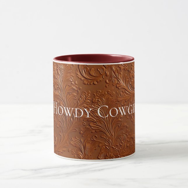 Western Brown Bohemian Art Mug (Center)