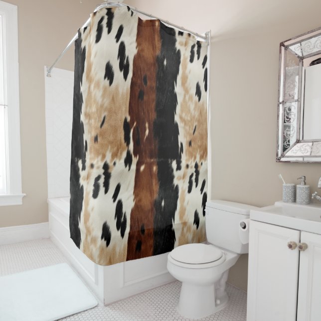 Western Brown Cream Cowhide Animal (In Situ)