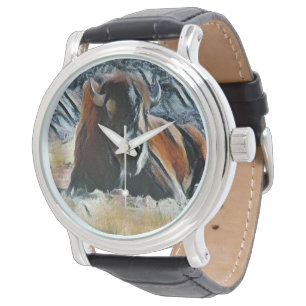 Western Buffalo Photo Art Watch