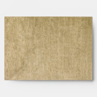 Western Burlap Wedding Envelope