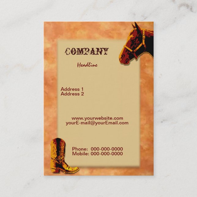 Western Business Card (Front)