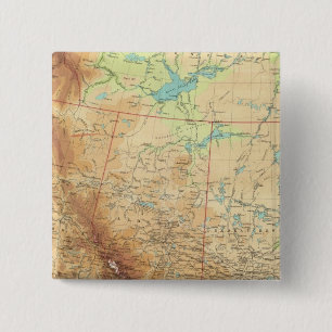 Western Canada 2 Inch Square Button