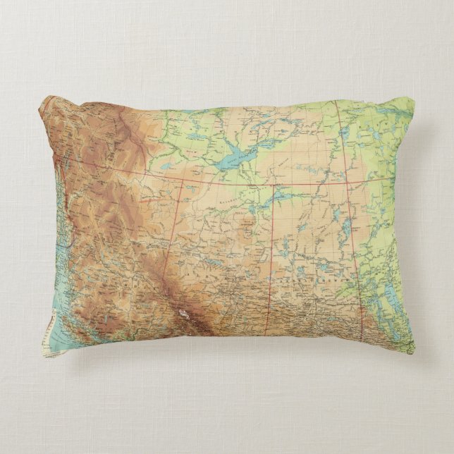 Western Canada Decorative Pillow (Front)