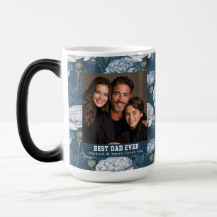 Western Carnation Flower Grandad Photo Elegant Magic Mug
