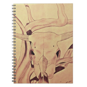 Western Cattle Skull Notebook