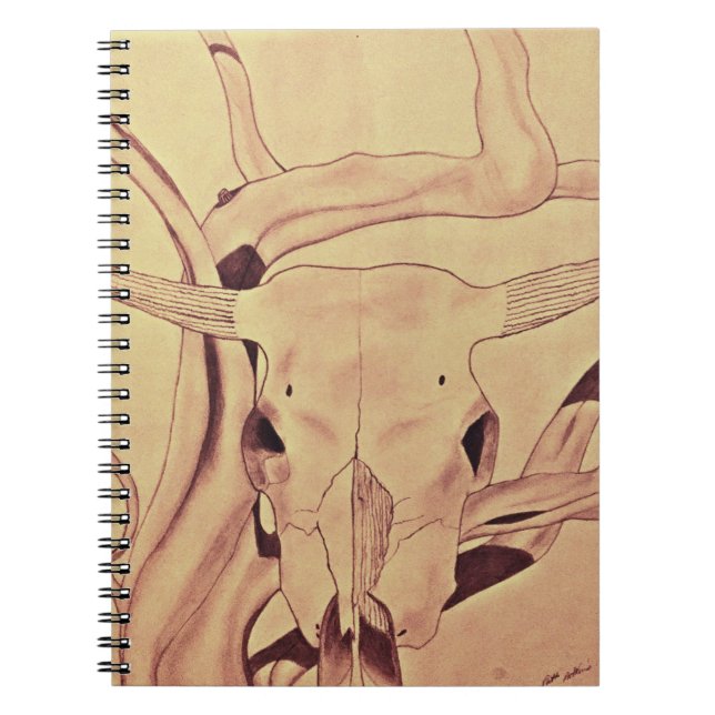 Western Cattle Skull Notebook (Front)