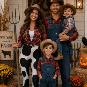 Western Charm Rodeo Season Fun Cow Print Leggings