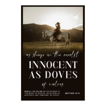 Western Christian Poster, Matthew Bible Verse