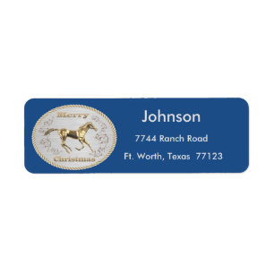 Western Christmas Belt Buckle