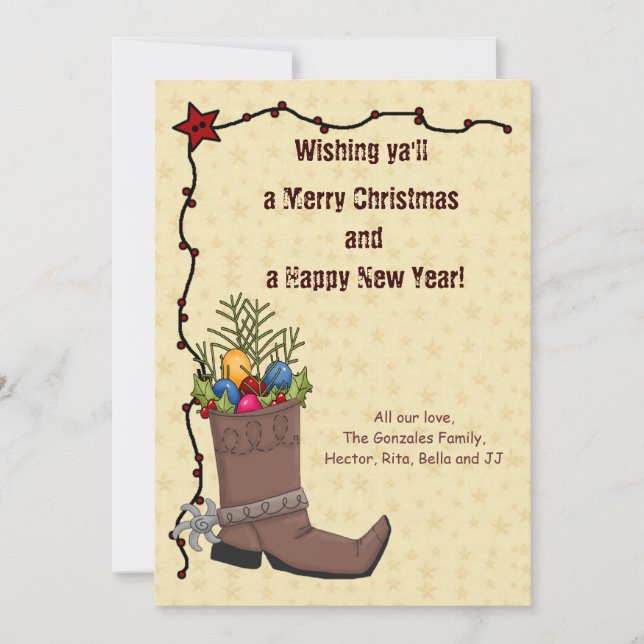 Western Christmas Card (Front)