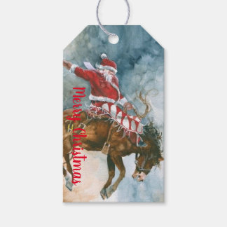 Western Christmas Gift Tag