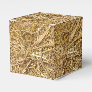 Western Christmas Party Favour Or Gift Box Hay