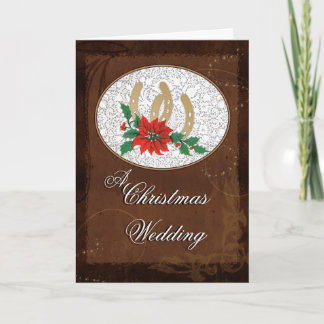 Western Christmas Wedding Invitation