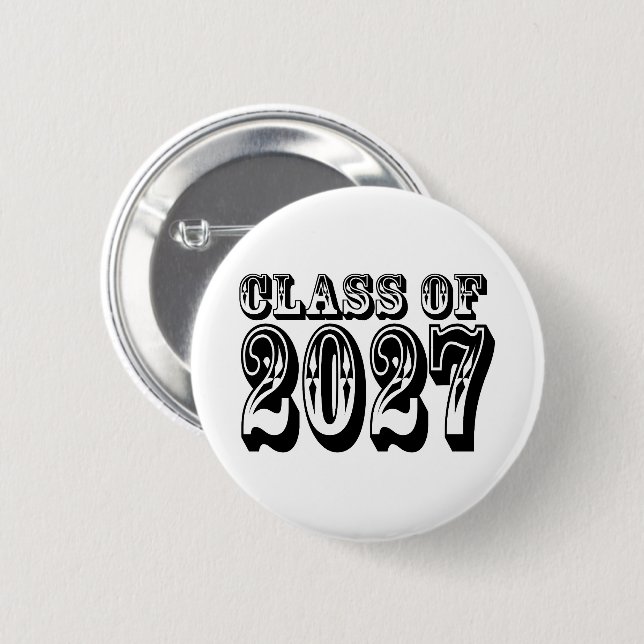 Western Class of 2027 Graduation 2 Inch Round Button (Front & Back)