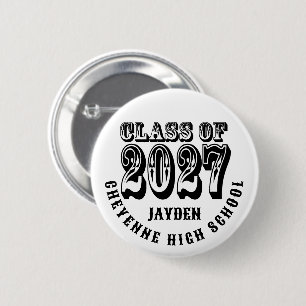 Western Class of 2027 Graduation 2 Inch Round Button