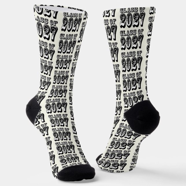 Western Class of 2027 Graduation Socks (Angled)