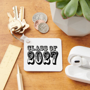 Western Class of 2027 Photo Graduation Keychain