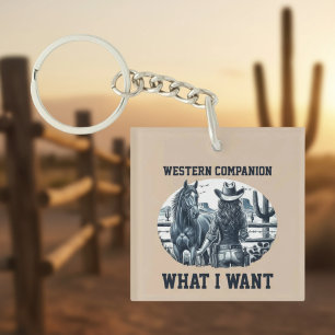 Western Companion Keychain