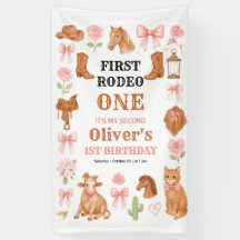 Western Coquette Cowgirl 1st Birthday Cute Pink