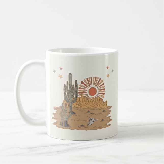 Western Country Cowboy Birthday Coffee Mug (Left)