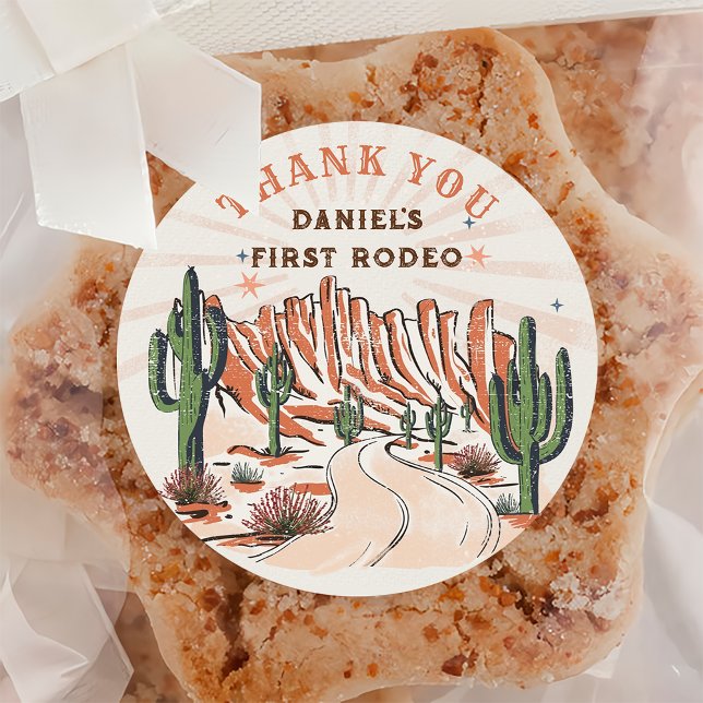 Western Country Cowboy Birthday Sticker (Creator Uploaded)