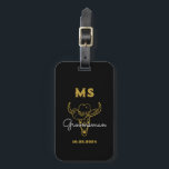 Western Country Cowboy Monogram Best Man Groomsmen Luggage Tag<br><div class="desc">Personalized gifts for groomsmen and best man with old western cowboy theme. Decorated with cowboy hat with vintage western font. Text and colour are editable using the Design Tool to fit your occasion. Get this customize gift for wedding,  bachelor party,  engagement party or any other special occasions.</div>