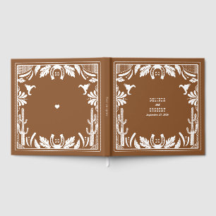 Western Country Cowboy Rustic Wedding  Guest Book
