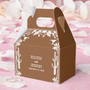 Western Country Cowboy Rustic Wedding Welcome Favor Box