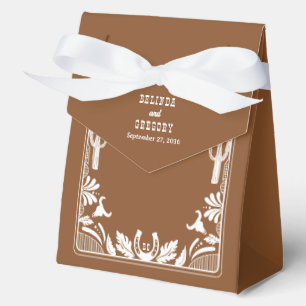 Western Country Cowboy Rustic Wedding Welcome Favor Box