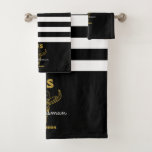 Western Country Cowboy Wedding Monogram Groomsmen Bath Towel Set<br><div class="desc">Personalized gifts for groomsmen and best man with old western cowboy theme. Decorated with cowboy hat with vintage western font. Text and colour are editable using the Design Tool to fit your occasion. Get this customize gift for wedding,  bachelor party,  engagement party or any other special occasions.</div>