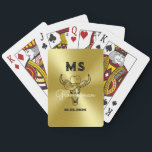 Western Country Cowboy Wedding Monogram Groomsmen Playing Cards<br><div class="desc">Personalized gifts for groomsmen with old western cowboy theme. Decorated with cowboy hat with vintage western font. Text and colour are editable using the Design Tool to fit your occasion. Get this customize gift for wedding,  bachelor party,  engagement party or any other special occasions.</div>