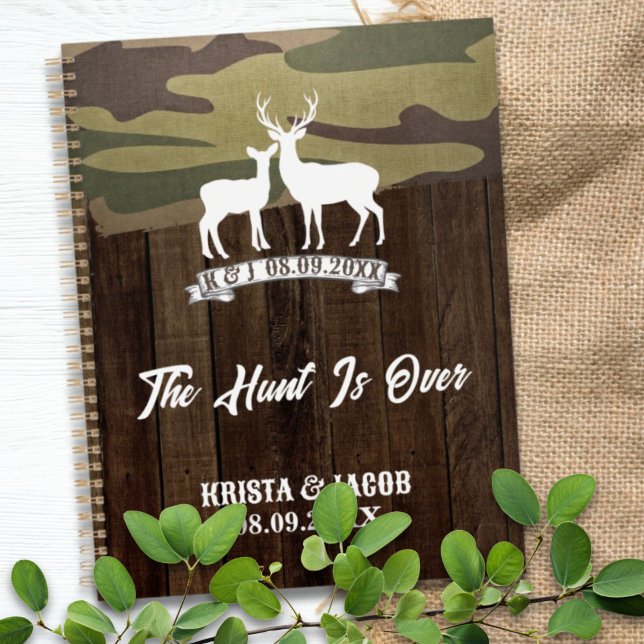 Western Country Deer The Hunt Is Over Wedding  Planner (Western Country Deer The Hunt Is Over Wedding Planner)