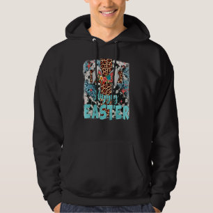 Western Country Serape Leopard Jesus Cross Happy E Hoodie