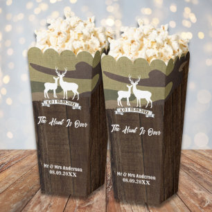 Western Country The Hunt Is Over Deer Wedding  Favor Box
