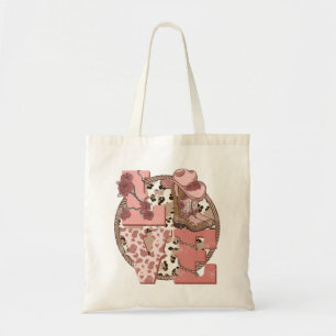 Western Country Valentine's Day Love Tote Bag